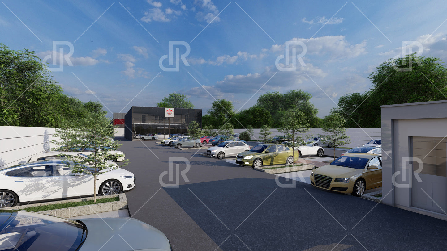 Showroom Auto ARENA - Arh. exterioara