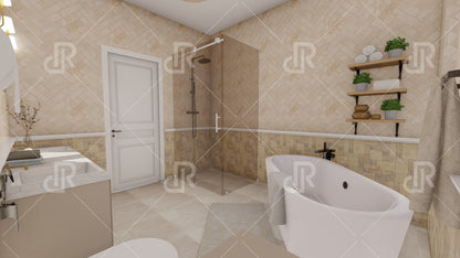 Baie fam. Sonia - etaj (D. matrimonial)